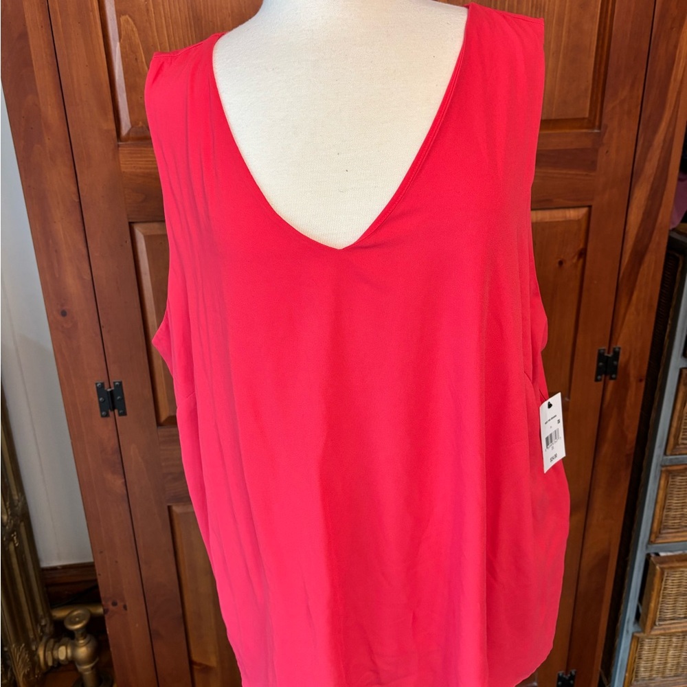 Ophelia & Co. Orange Sleeveless Relaxed Tank Top